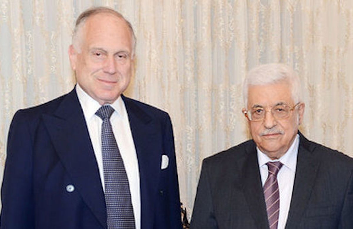 Ronald Lauder meets with Mahmoud Abbas to discuss peace process