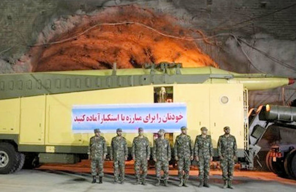 Tehran reveals massive stockpile of missiles in tunnels