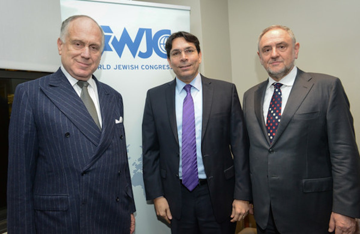 WJC President Ronald Lauder welcomes Israel's envoy to UN, Danny Danon: This is a man who stands up for Israel