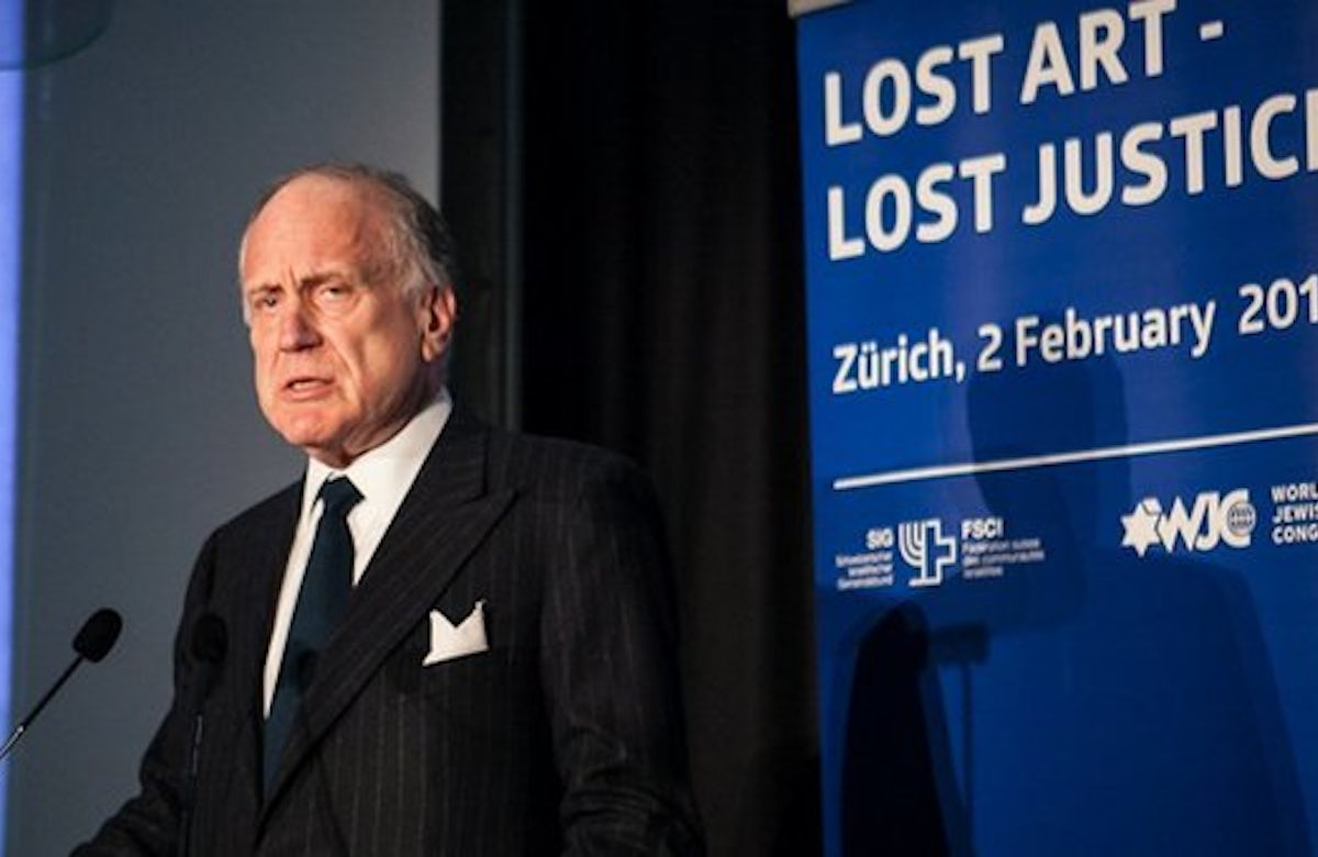Ronald S. Lauder: ‘A crime committed 80 years ago continues to stain the world of art today’