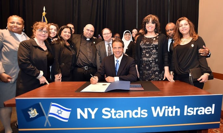 World Jewish Congress praises New York governor's leadership in signing anti-BDS order