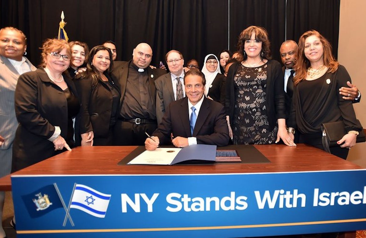 World Jewish Congress praises New York governor's leadership in signing anti-BDS order
