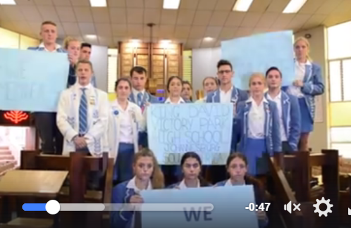 South African students share #WeRemember message with the world