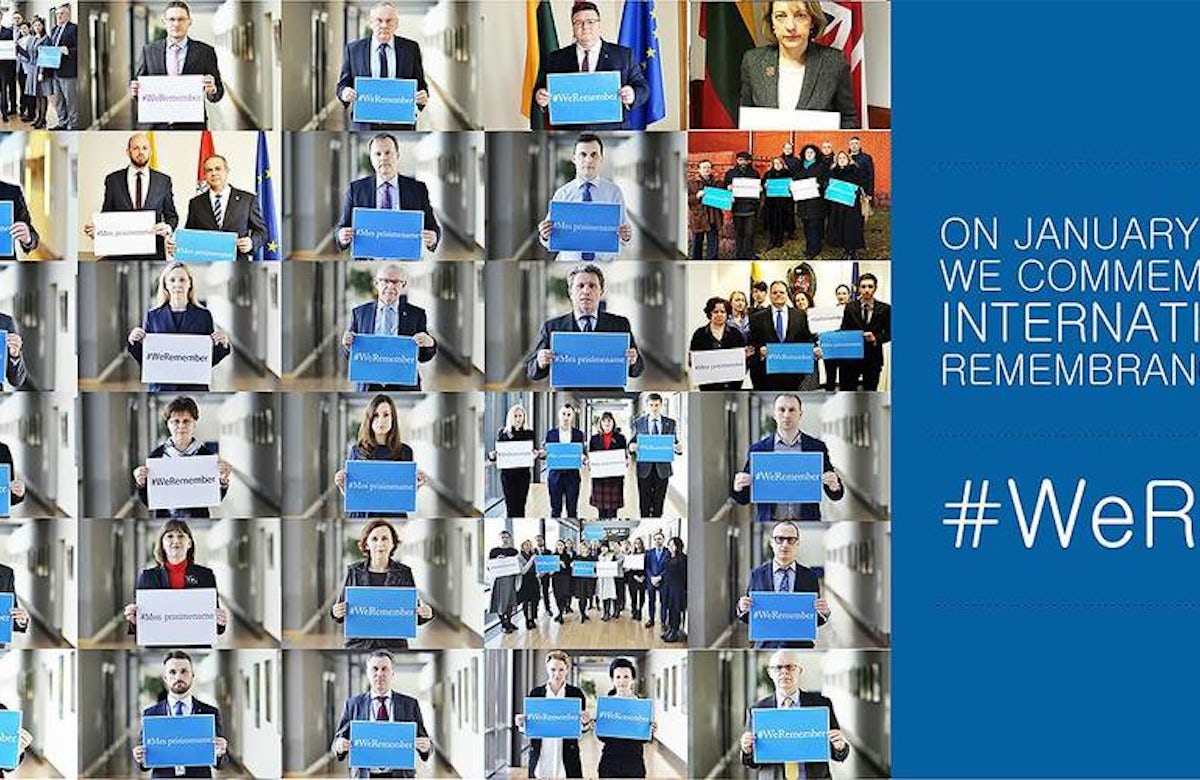 Lithuania's foreign ministry embraces #WeRemember campaign