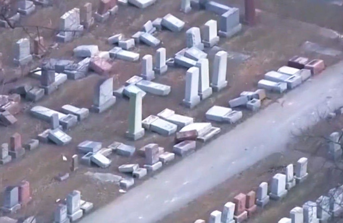 Shock and outrage after another Jewish graveyard in US is vandalized