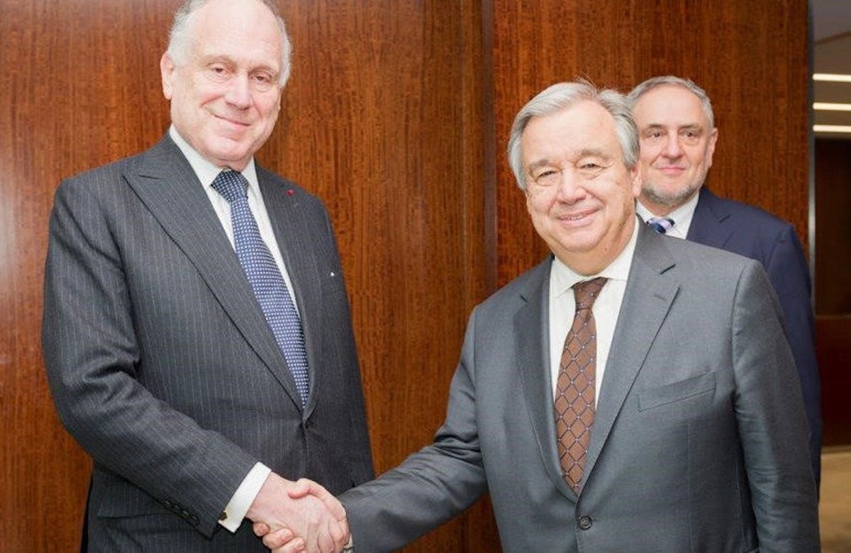 Lauder meets with UN Secretary General Guterres, rejects Palestinian distortion of history