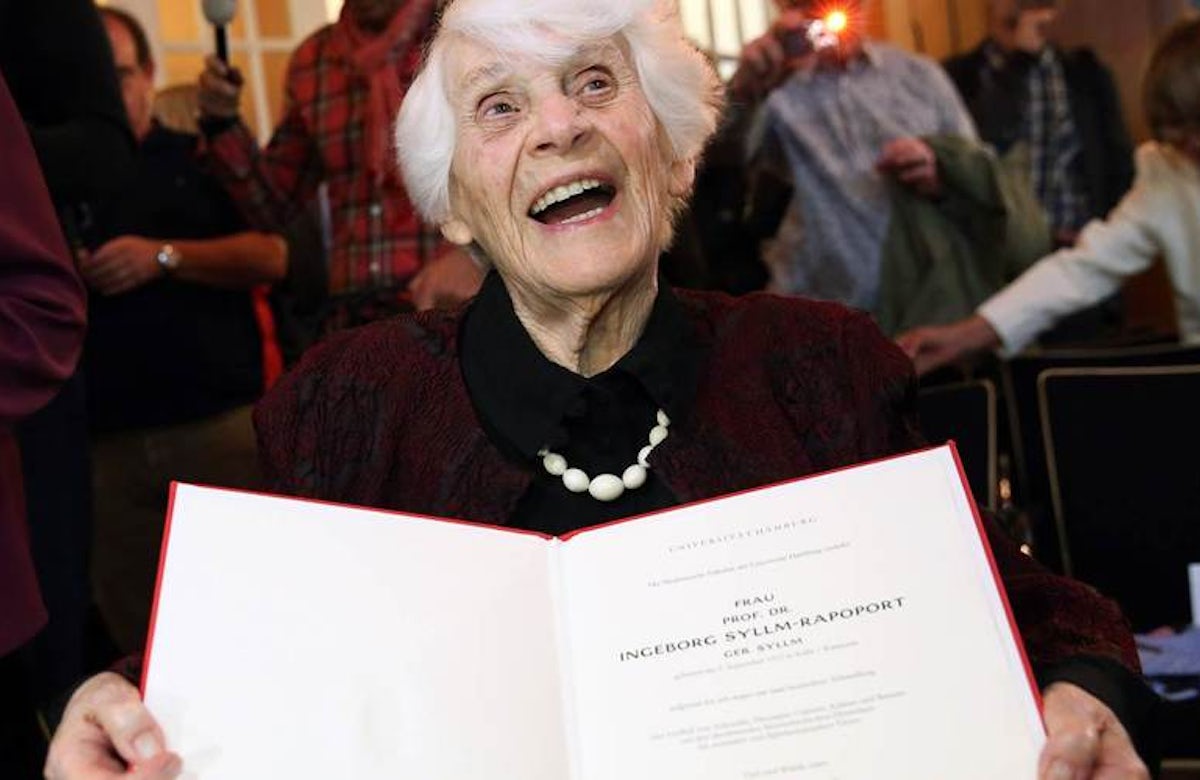 Woman who received doctorate 77 years after Nazis denied it to her dies aged 104