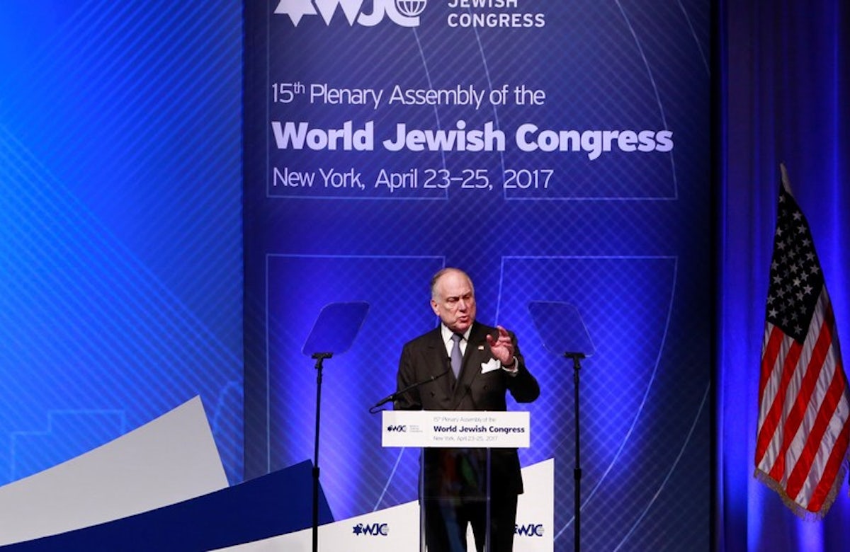 Lauder re-elected as World Jewish Congress president