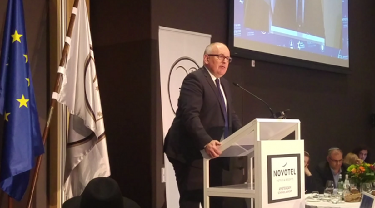 Before Conference of European Rabbis, Timmermans defends Jewish practices