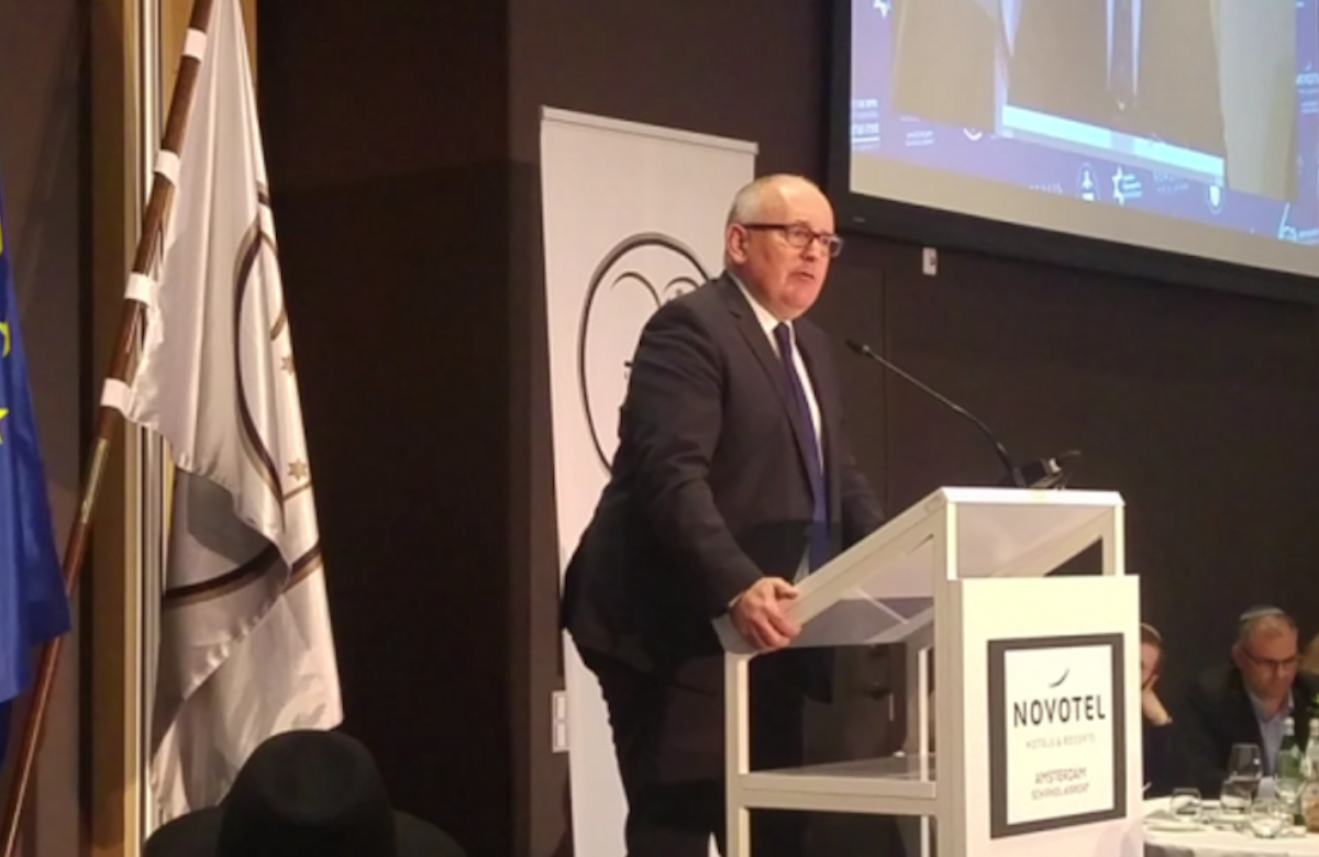 Before Conference of European Rabbis, Timmermans defends Jewish practices