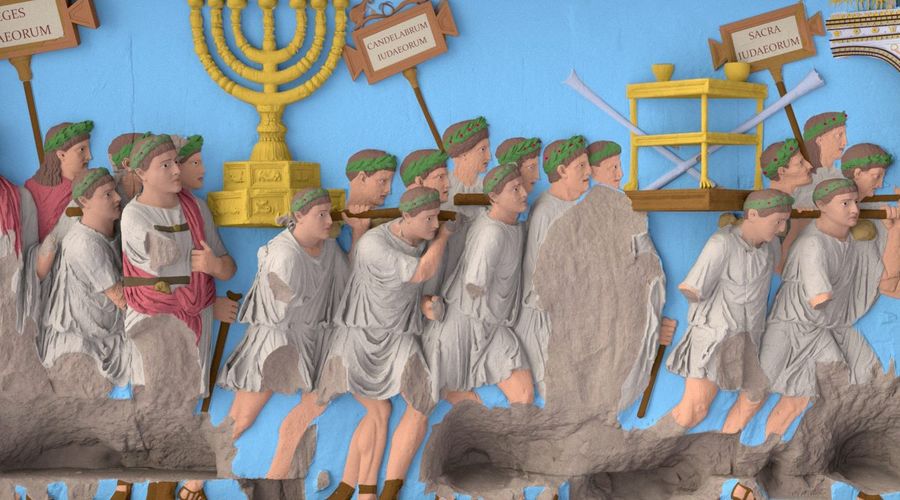 Archaeologists reconstruct Arch of Titus in full color World Jewish