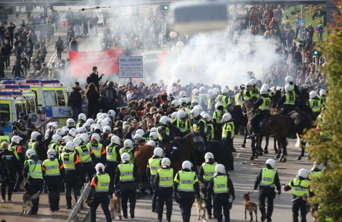 Dozens arrested after Sweden’s Yom Kippur Neo-Nazi march turns violent