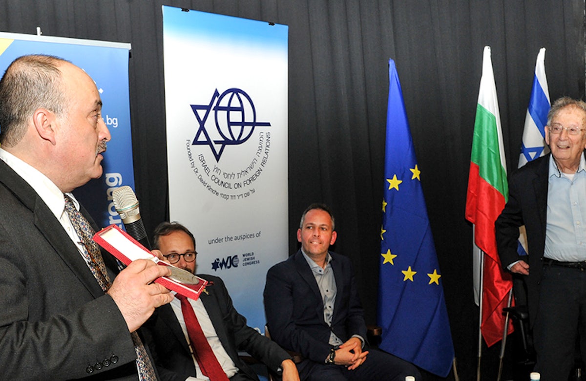 Prof. Yehuda Bauer, Doyen of Holocaust Studies in Israel, honored with WJC Nahum Goldmann medal