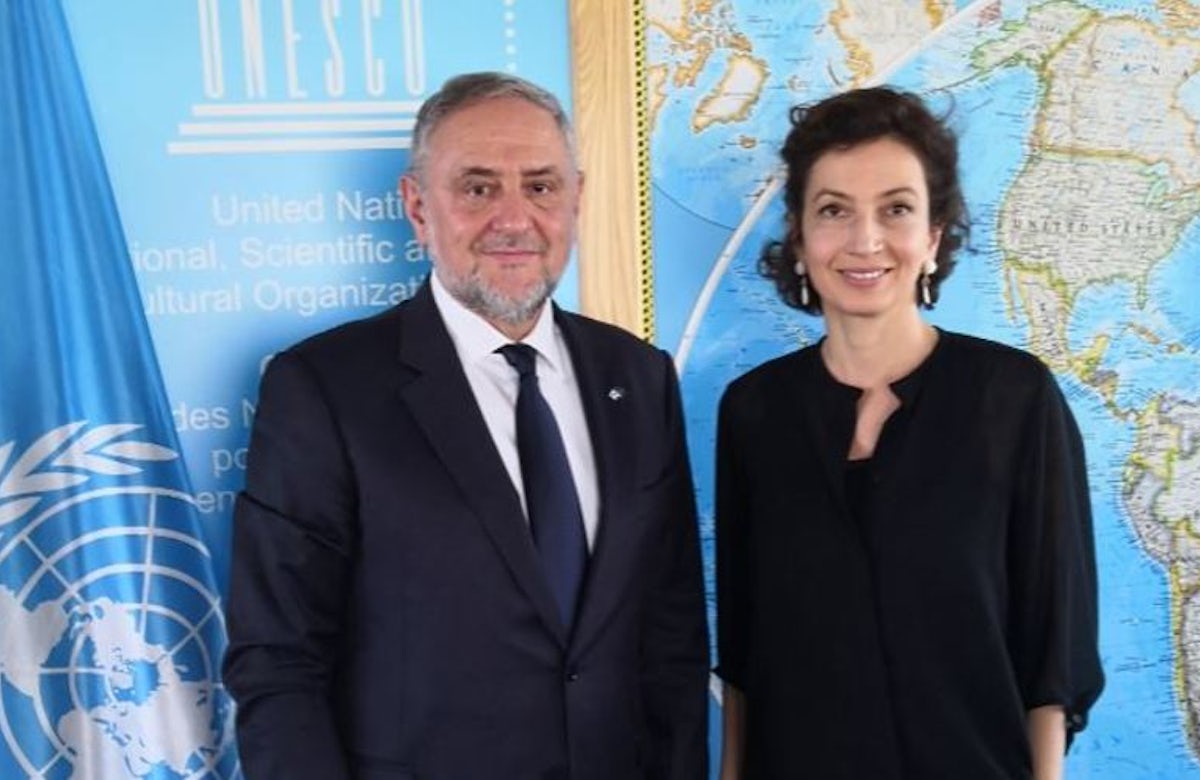 WJC CEO Singer meets UNESCO D-G Azoulay for productive talks focused on efforts to fight racism and anti-Semitism