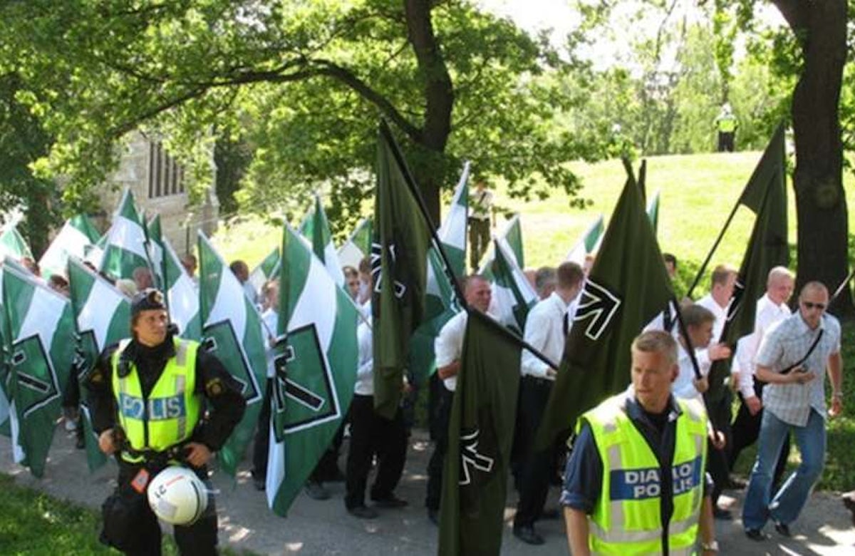 More than 100 members of banned neo-Nazi movement rally in Finland