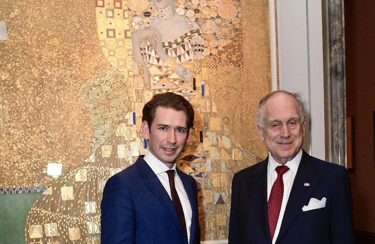 WJC President Lauder welcomes Austria Chancellor Kurz’s firm stance against antisemitism in meeting with Malaysian PM