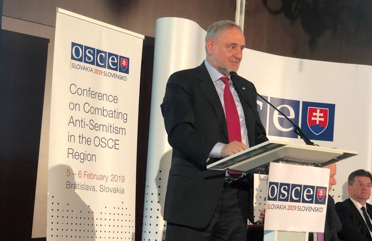World Jewish Congress CEO Robert Singer at OSCE conference: Antisemitism is no longer the extreme – it is mainstream