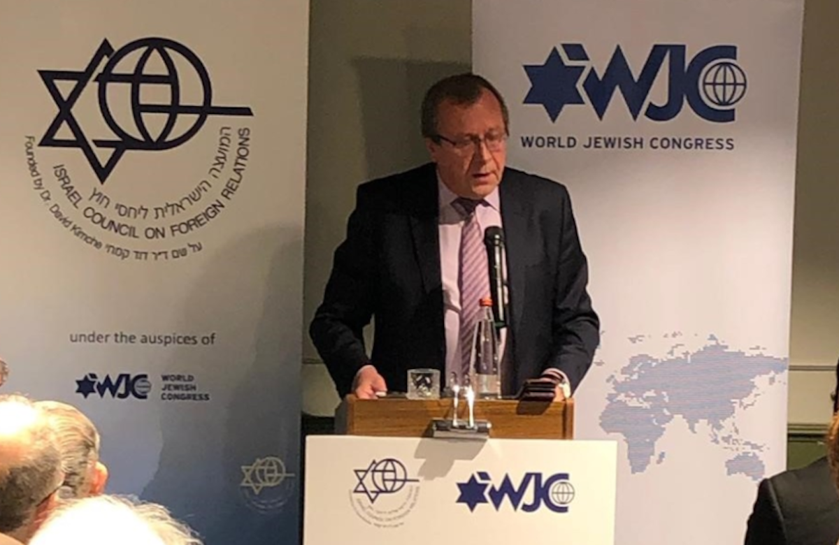 Russian ambassador to Israel tells WJC forum: We oppose Tehran's call to destroy Israel, but Syrian conflict can't be solved by fighting Iran