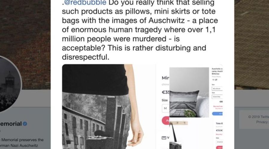 After Backlash Redbubble Online Market Place Pulls Clothing Imprinted With Auschwitz Images World Jewish Congress