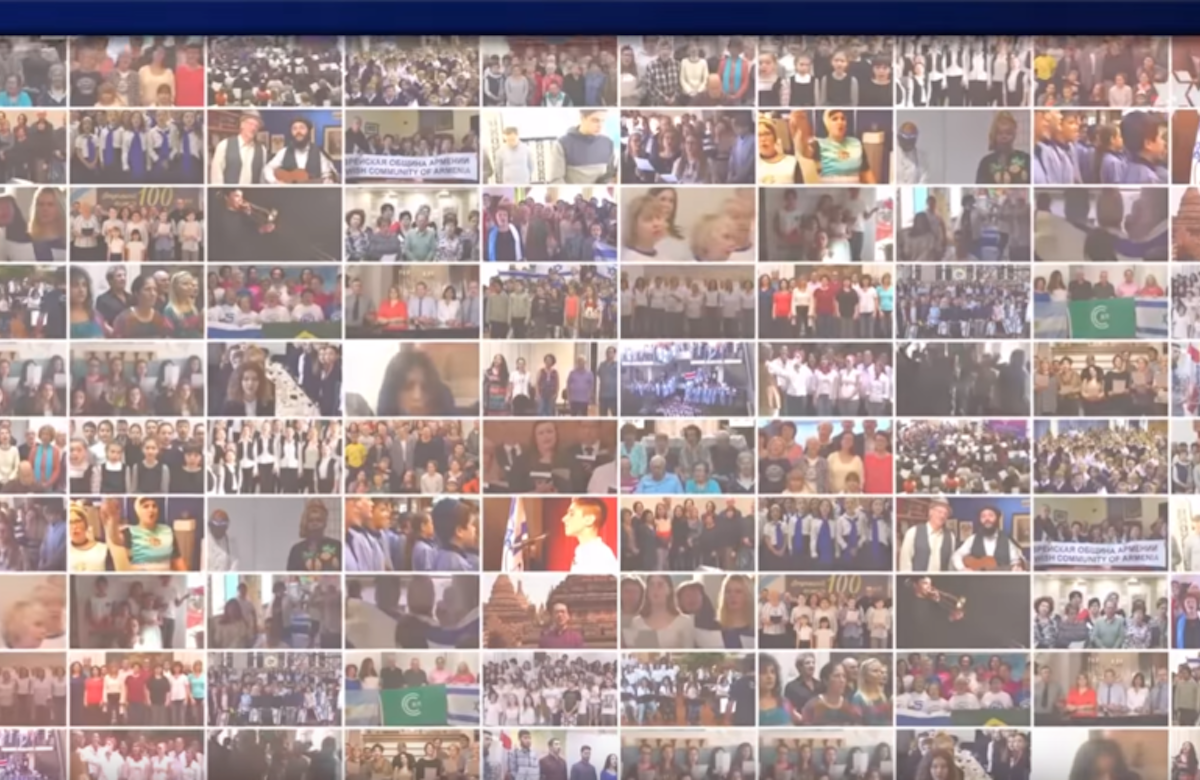WATCH: Thousands of people around the world sing Hatikvah in celebration of Israel
