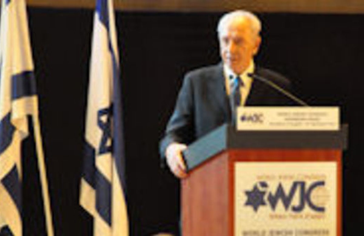 At World Jewish Congress meeting, Peres voices optimism about peace process